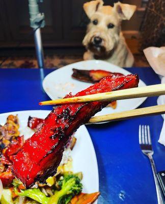 Bbq spare ribs. Alway grilled NEVER FRIED