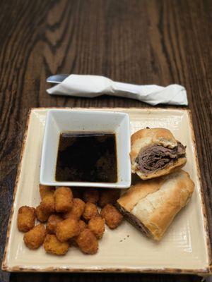 The sauce is so great with the sandwich..you love every bite