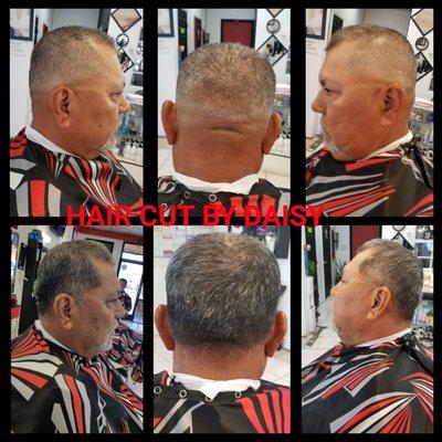 Before and after hair cut