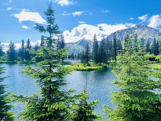 Beautiful view out the back