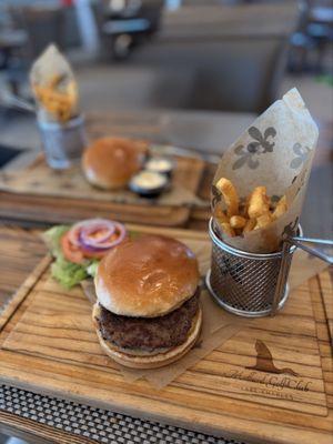 Hamburger & Fries. Delicious!!
