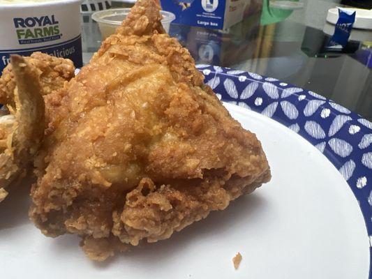 Fried Chicken with mashed potatoes with gravy