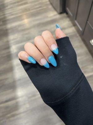 French tips. Beautiful job