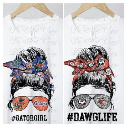 Gator vs. Dawg life Tee's