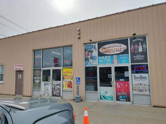 Exterior of the two entrances.