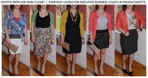 Styling for a Business Coach using outfits from her own closet