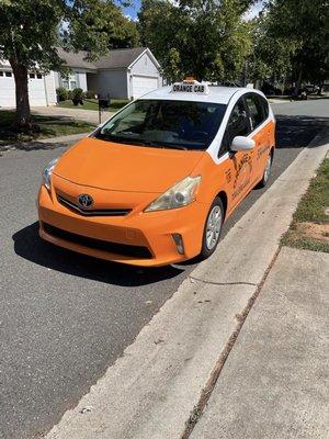 Orange cab of Charlotte