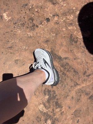 Brooks GTS shoes is wide.