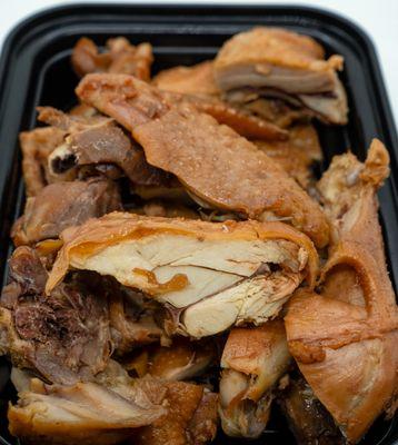 Five-Spice Braised Chicken 五香滷雞: $7.95. Take-out. Little five-spice flavor, very dry.