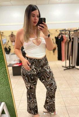 Dazzy Brown Pants & New Hart Tops Available colors