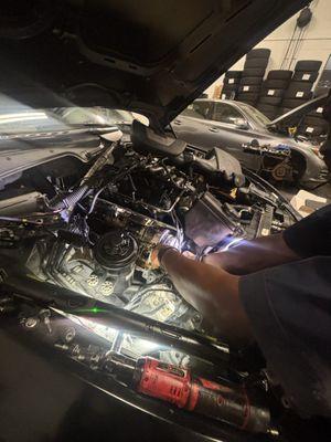 Timing chain ad cam shafts replacement on a 2008 bmw 650i 4.4 v8.