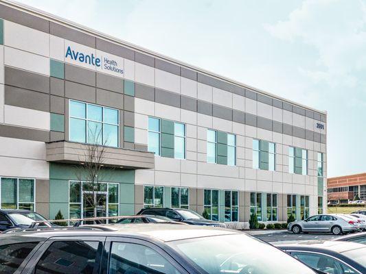 Avante Health Solutions Louisville facility exterior/business entrance