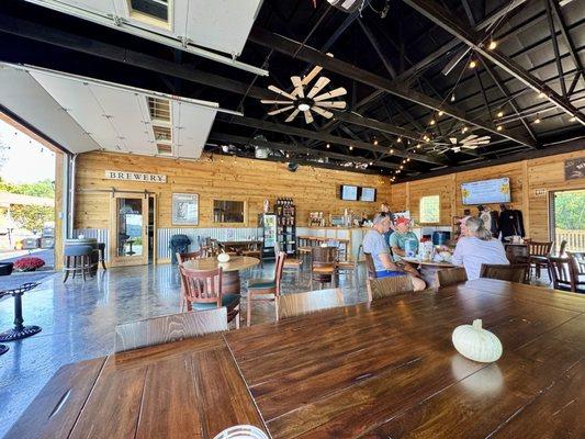 Inside eating drinking area.