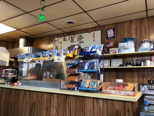 general menu and counter area