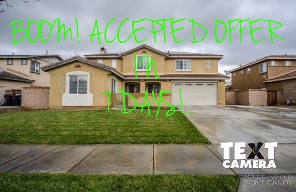 Congrats to my clients! We received two offers after just 7 days.Before listing with me, there house was on the market for 251 days,