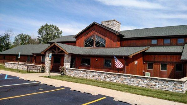 Secluded after long winding driveway in nature