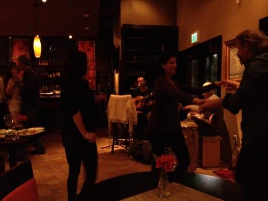 Live Spanish music at Cielo! The dance competition is on.