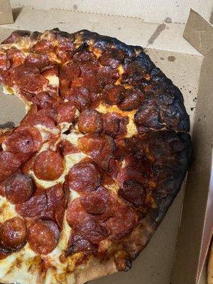 Burnt pizza!!!!!!!