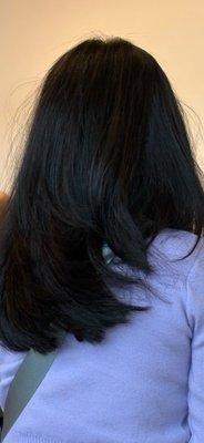 Back of hair (finished haircut)