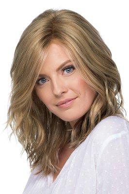'Ocean' Below the shoulder with loose waves. Very natural front lace hair replacement wig