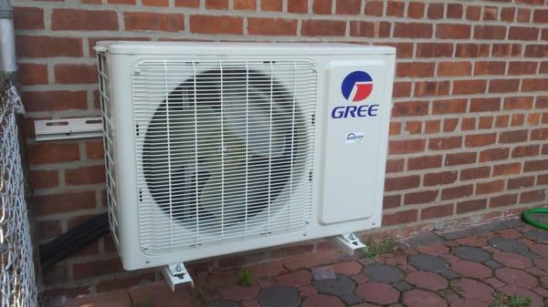 Installed duct less system