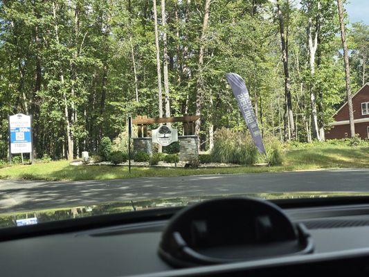 Entrance to Kensington Creek in Goochland, VA.