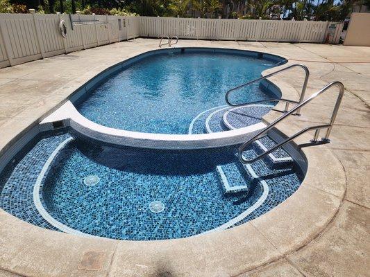 Pool handrails