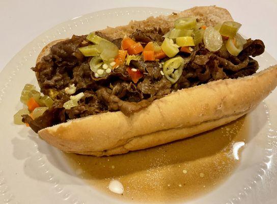 Authentic Italian Beef shipped in from Chicago! Enjoy Free Cheese and Hot Peppers!
