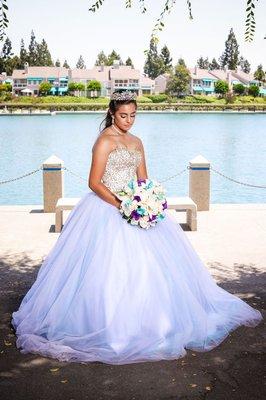 Custom Quinceañera gown by Fiesta Center