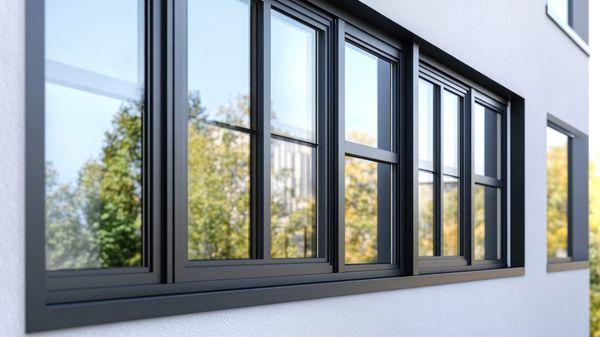 Bronze Vinyl Windows Installed.