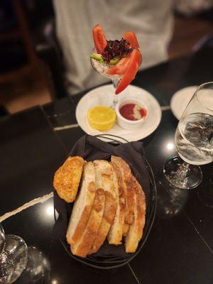 Happy hour chef special, crab cocktail.