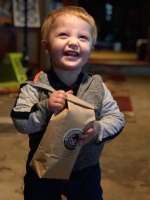 Another little coffee lover!
