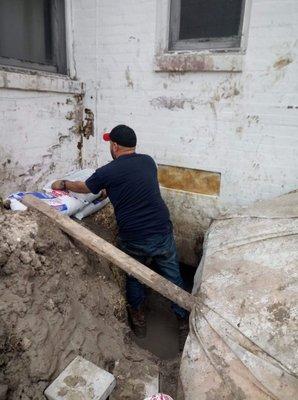 Cleaning ,so we can get starter on foundation