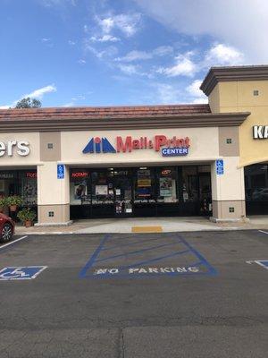 Inside the shopping center next to Denny's!