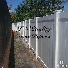 We install or repairs aluminum fencing, wood fencing, vinyl fencing and more. we'll be happy to assist you