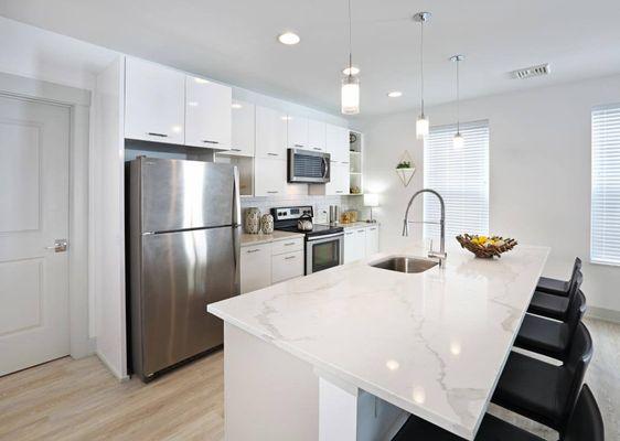 Calcutta Quartz counter tops