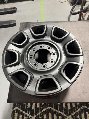 Matte black powder Coated wheels