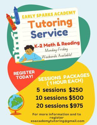 Early Spark Academy Tutoring