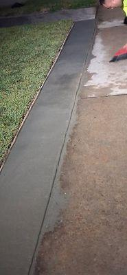Driveway concrete!