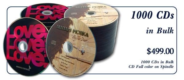 1000 CD's for $499.00