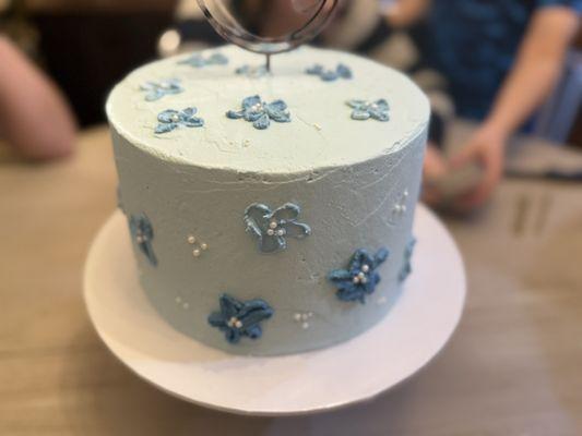 Pinterest inspired vanilla caramel birthday cake