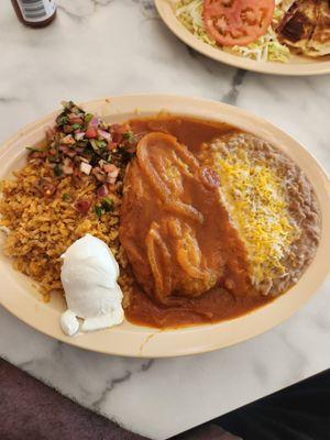 Chile relleno plate