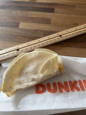 Breakfast morning Wake-Up Wrap - Sausage Egg & Cheese (missing sausage)