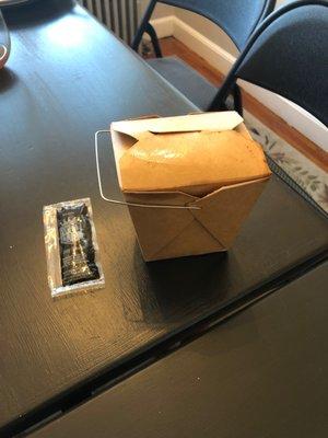 The ample beef lo mein...