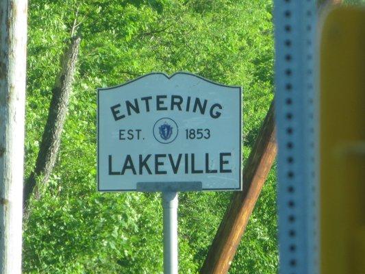 Entering Lakeville.