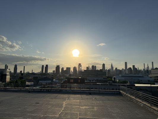 Rooftop view of the Manhattan skyline
