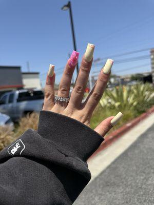 Summer full set nails