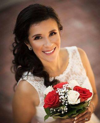 Hair and Makeup on this Beautiful Bride.