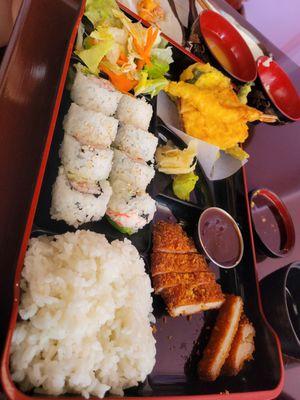 Bento box lunch menu (3 items)