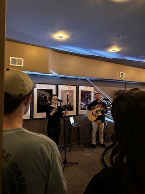 Moment of worship at a worship and prayer night